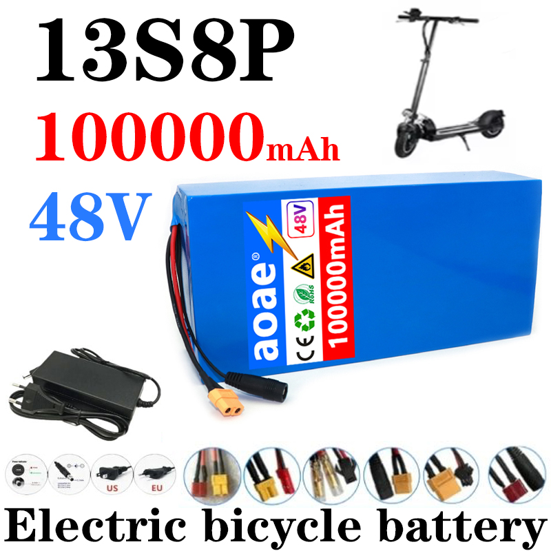 Electric Scooter Charger - 48V 13s8p Lithium-Ion Battery Pack 100000mAh