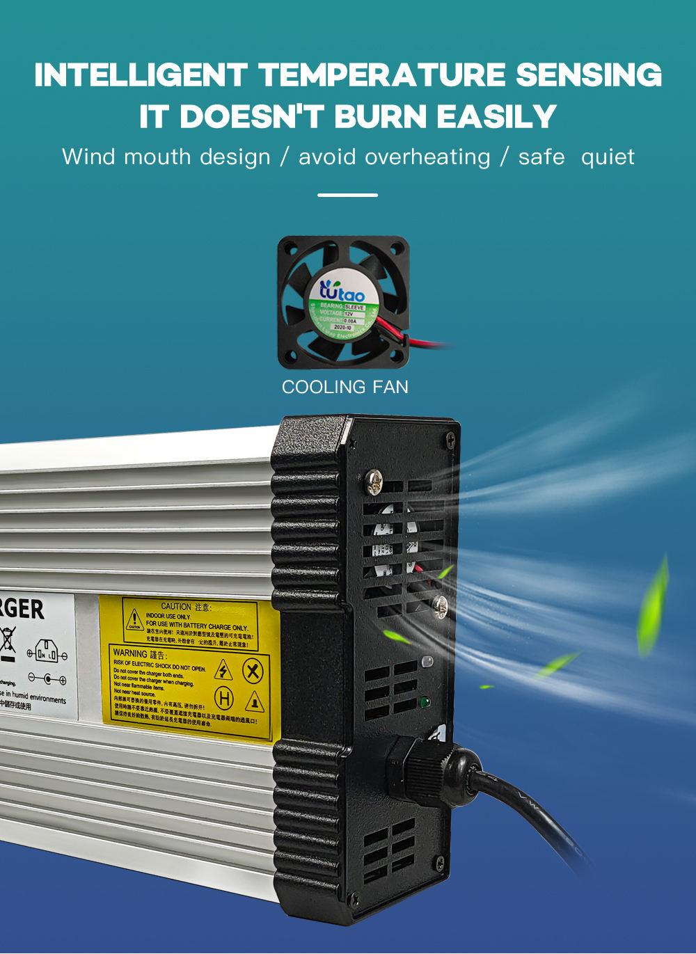 YZPOWER High Quality 58.8V 8A  - Electric Scooter Charger ulasan dan harga