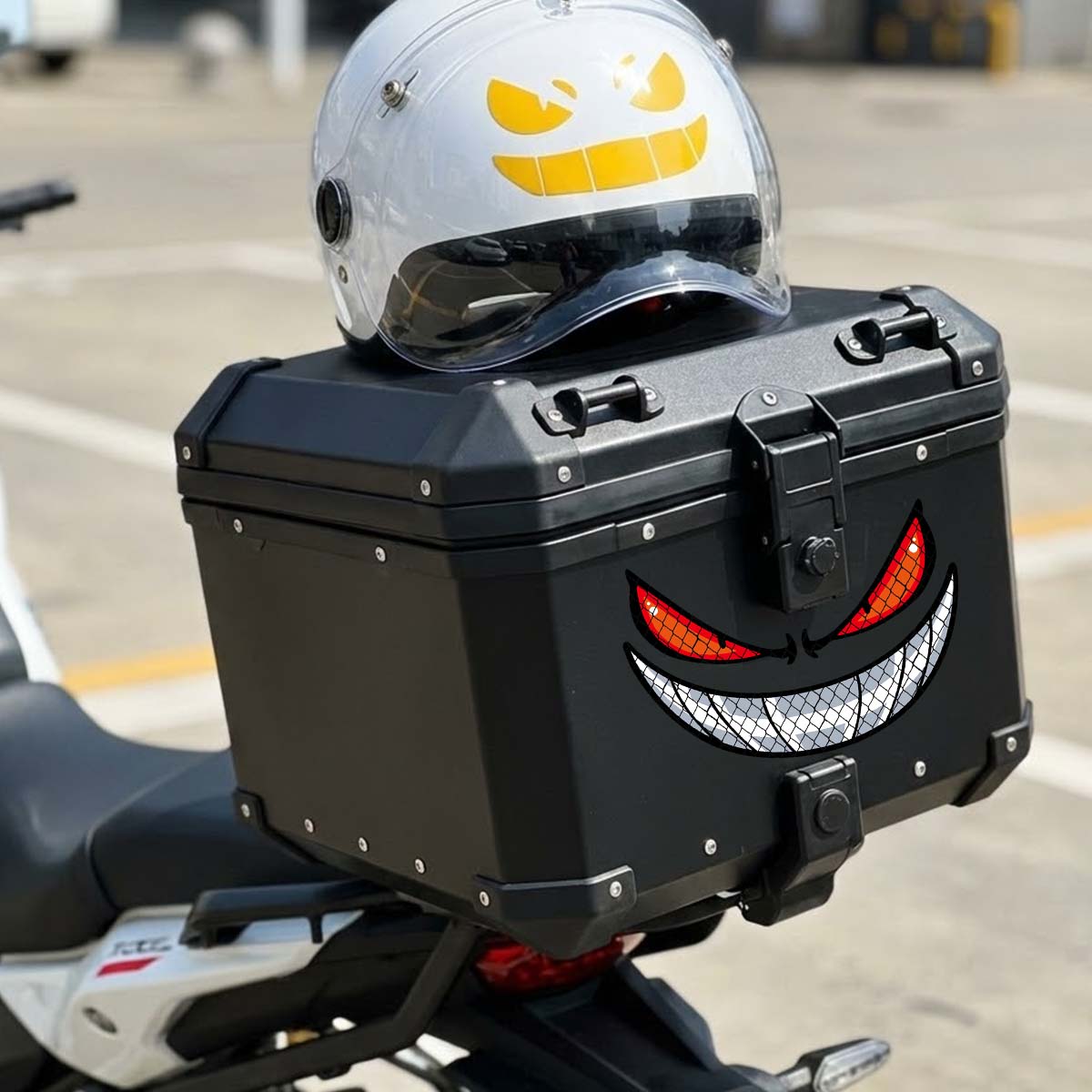 JDM Demon Eyes Gengar Reflecti - Scooter Helmet Set ulasan dan harga