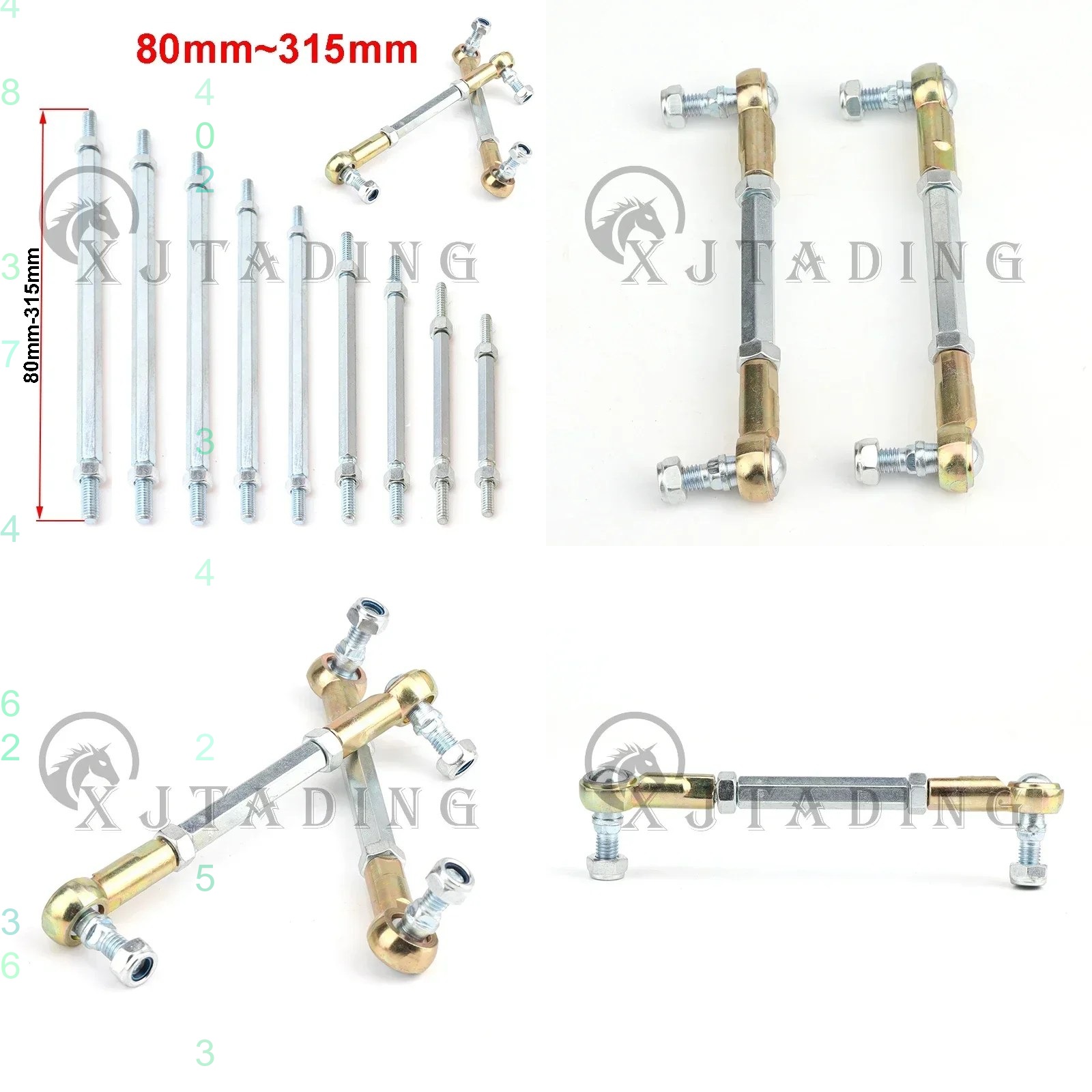 80mm-315mm M8 Steering Tie Rod - Kids Electric Scooter ulasan dan harga