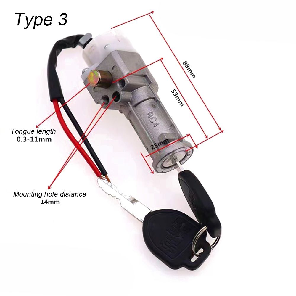 E-Bike Battery Lock With 2 Key - Electric Scooter Charger ulasan dan harga