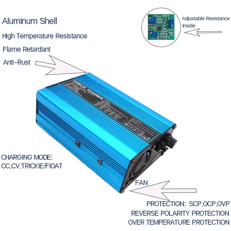 42V 4A Charger Smart Aluminum  - Electric Scooter Charger ulasan dan harga