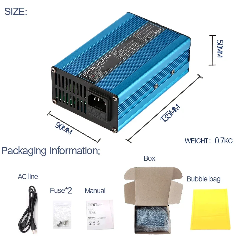 42V 4A Charger Smart Aluminum  - Electric Scooter Charger ulasan dan harga