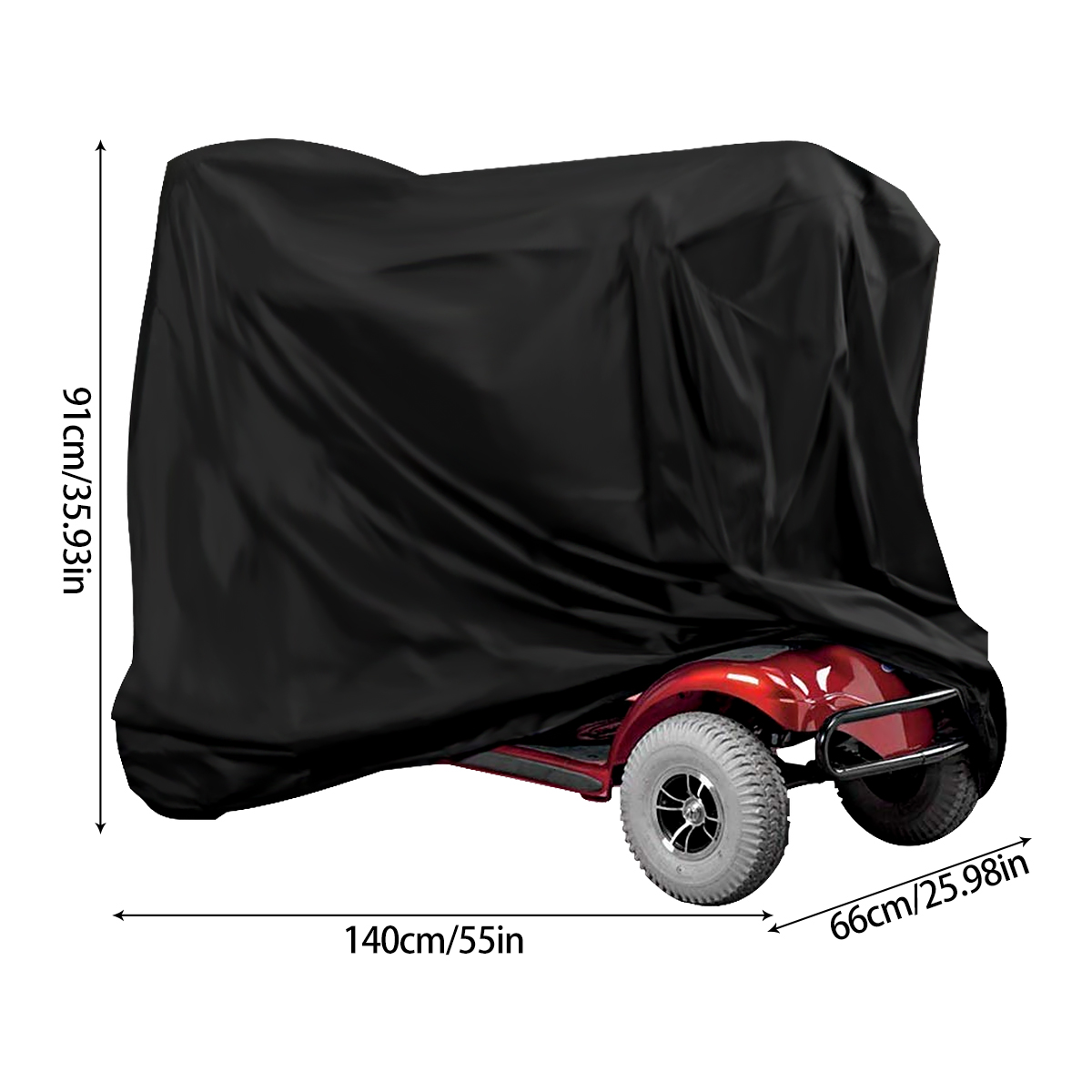 Waterproof Mobility Scooter Co - Electric Scooter Rain Cover ulasan dan harga