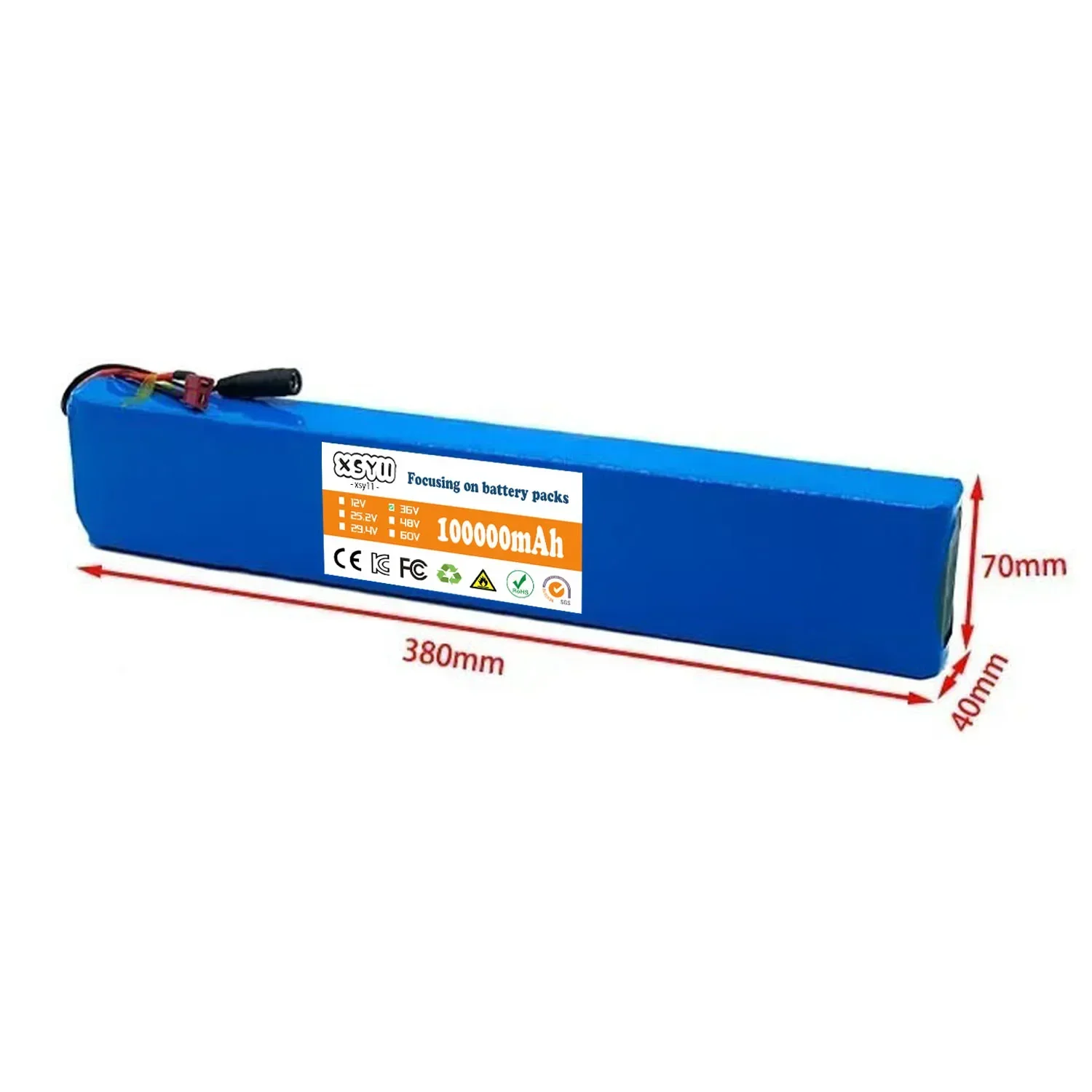 10S4P 36V 100Ah Lithium Batter - Electric Scooter 500W ulasan dan harga