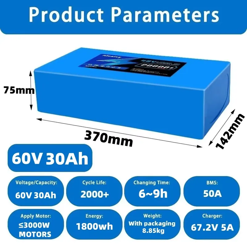 60V 20AH 30AH 21700 Lithium Ba - 60V 30Ah 21700 Battery Pack ulasan dan harga