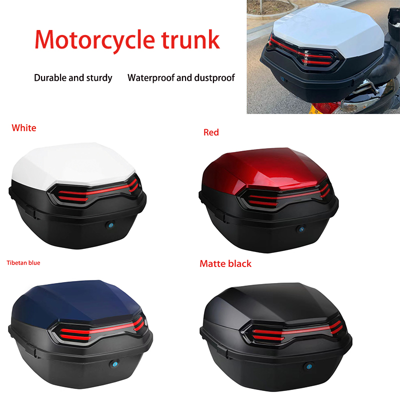 Motorcycle Tail Box Scooter Bo - Scooter Helmet Set ulasan dan harga